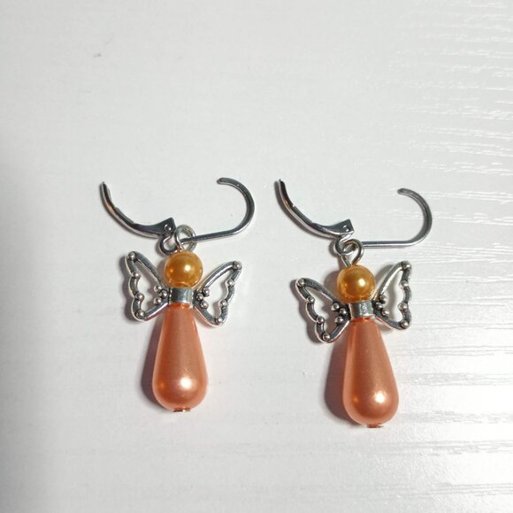 2 for $12 Angel Earrings with Leverback Hoops Christmas Angel - Picture 13 of 16